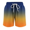 thumbnail image 5 of Boys Swim Trunks Size 7-8 Casual Quick Drying Solid Color Sports Swimwear Comfort Soft Shorts Slim Fitted Graphic Printed Kids Swimsuits Swimwear for Beach or Pool Navy, 5 of 5