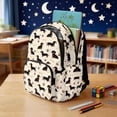 thumbnail image 4 of Xixirimido Dachshund Dog Bone Paw Print 17" Large Capacity Backpack for Kids Elementary Bookbag Middle High School Bag for Boys & Girls Multi Pockets Rucksack, 4 of 8