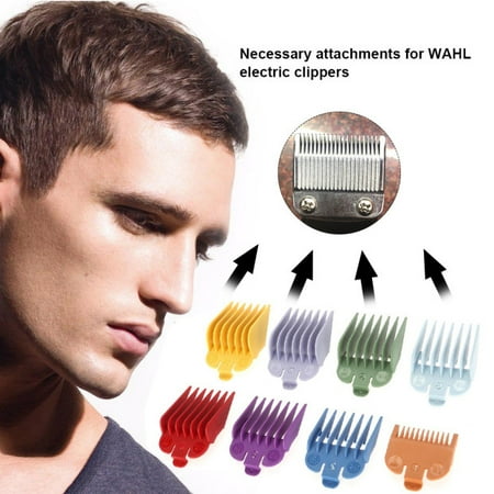 Garosa 8 Sizes Guide Comb Set Rainbow Color Clipper Spare Parts Haircut Accessories Haircut Accessories Guide Comb Set