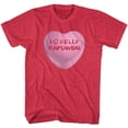 thumbnail image 1 of Saved By The Bell Kelly Candy Heart Cherry Heather T-Shirt, 1 of 2