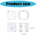 thumbnail image 5 of AOOOWER 4Pcs Quilting Ruler Clear Acrylic Quilting Templates Quilters Rulers Sewing Machine Patchwork Quilting Ruler, 5 of 11