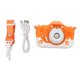 thumbnail image 1 of Appareil photo numérique pour enfants, HD 40 MP, photo 1080p, écran IPS 2 pouces, protection des yeux, cadeau d'anniversaire, chargement USB, orange, 1 of 4