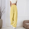thumbnail image 1 of WILLBEST Pantalones Casuales para Mujer, Cómodos, de Cintura Alta, Holgados, de Pierna Ancha, para Uso Diario, Primavera, Verano y Otoño - Moda Versátil Extra Grande, 1 of 5