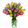 From You Flowers - Sweetheart Tulip Bouquet - 20 Stems with Glass Vase (Fresh Flowers) Birthday, Anniversary, Get Well, Sympathy, Congratulations, Thank You