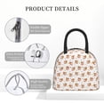 thumbnail image 4 of Haiem Squirrel And Rose Printed Lunch Bag Women, Lunch Box Lunch Bag for Women, Small Leakproof Cute Lunch Tote Large Capacity Reusable Insulated Cooler Lunch Container, 4 of 6