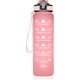 thumbnail image 1 of Botella de agua de 1000 ml (33 onzas) con recordatorio de horario diario, botella motivacional para medir la hidratación, capacidad diaria, marcr medidor, seguimiento de plástico con popote, 1 of 3