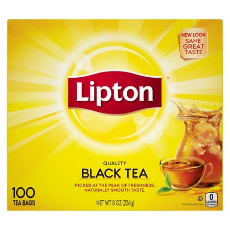 (3 Pack) Lipton 100% Natural Tea Black Tea Bags, 100 (Best Lipton Green Tea Flavor)