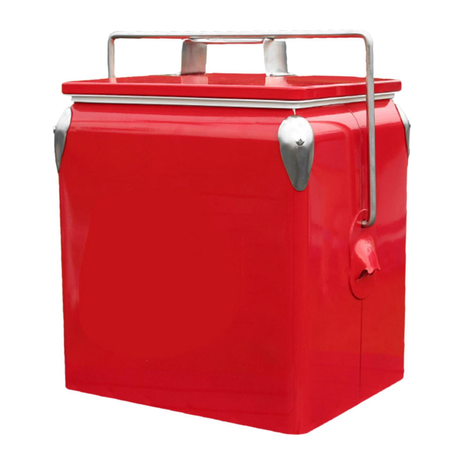 harayaa Ice Chest Portable Cold Storage Ice Box for Commercial Beach Barbecue red