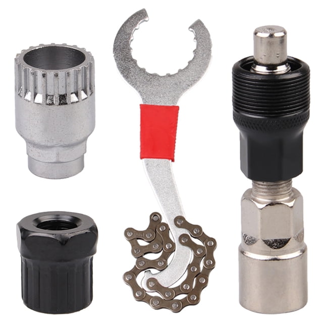 Amdohai Kits d'Outils de Réparation de Vélo de Montagne Support de Démontage de Chaîne de Vélo Extracteur de Roue Libre Extracteur de Manivelle Outil d'Entretien de Vélo