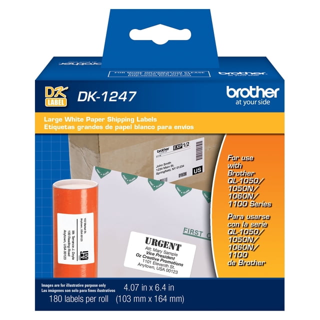 Etiquetas de envío Brother DK-1247 para impresoras de etiquetas QL