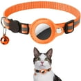 thumbnail image 2 of Bobasndm Cat Collar for Airtag Tracker, Reflective GPS Cat Collar with Luminous Holder, Cat Tracker Collars with Safety Elastic Band for Cats, Kittens and Puppies 9-13 Inch, 2 of 8