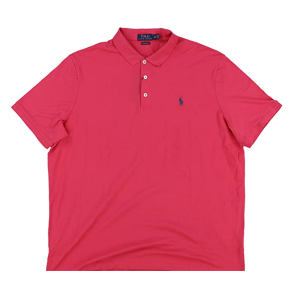 Polo Ralph Lauren Mens Stretch Mesh Polo Shirt 3 Button, L