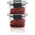 thumbnail image 4 of Rubbermaid Brilliance Food Storage Container, Mini, 0.5 Cup, Clear, 1989462, 4 of 6
