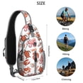thumbnail image 5 of Crossbody Sling Backpack for Women Men Crab Shrimp Octopus Llobster Sea and Turtle Shoulder Sling Crossbody Casual Chest Bag for Travel Sports Running Hiking, 5 of 6