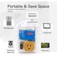 thumbnail image 4 of [ETL Listed] Electronic Surge Protector for Home Appliance,Voltage Protector Suit for Refrigerators and Freezers, Voltage Brownout Outlet 120V 15A,1800Watts(4 Pack),120V-1-yellow,Surge Protection,1, 4 of 7