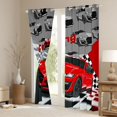 thumbnail image 3 of jejeloiu Red Cool Car Black Out Curtains,Extreme Sport Lover Curtains Pack of 2 (42x63 Each) For Racing Gamer, 3 of 6