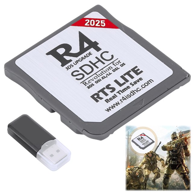 Tarjeta Ardiente SDHC R4I Flashcard Juego Dorado Y Plateado para (plateado) Blanco Novedad 2024