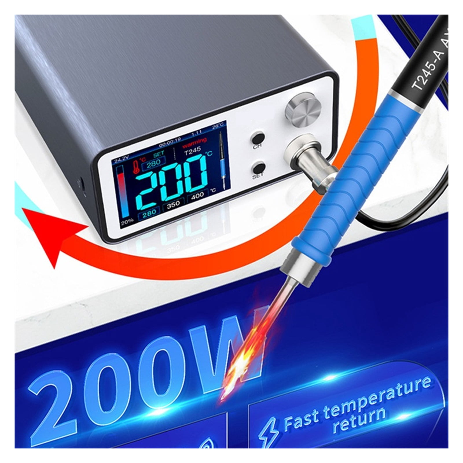 T3A Intelligent Soldering Station Applicable To T245 Handle Welding Pen For Phone BGA Soldering Iron Repair Tools ,Fast Heating