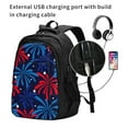 thumbnail image 2 of Disketp Red White Blue Fireworks Mochila de Viaje Estampada para Laptop con Puerto de Carga USB, Mochila Impermeable para Computadora – Regalo para Hombres y Mujeres, 2 of 7