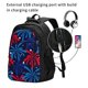 thumbnail image 2 of Balery Red White Blue Fireworks Mochila con carga USB para hombre y mujer - Mochila impermeable y antirrobo para laptop con puerto USB para viajes, trabajo, 2 of 7