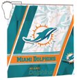 thumbnail image 1 of Cortinas opacas impermeables personalizadas del equipo de fútbol Dolphins, cortinas impermeables, cortina de ducha para baño, cortina de ducha para el hogar antialtas temperaturas, 72 x 72 pulgadas, 1 of 8