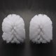 thumbnail image 2 of Accesorios de Baño de Repuesto de Repuesto Cepillos de Limpieza de Inodoro de Plástico Liso Porta Cabezales Blanco (6X Cabezas Blancas), 2 of 5