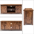 thumbnail image 5 of Yaoping 58" Farmhouse Sliding Barn Door TV Stand for TVs Up to 65" Television Cabinet(Rustic Brown), 5 of 9
