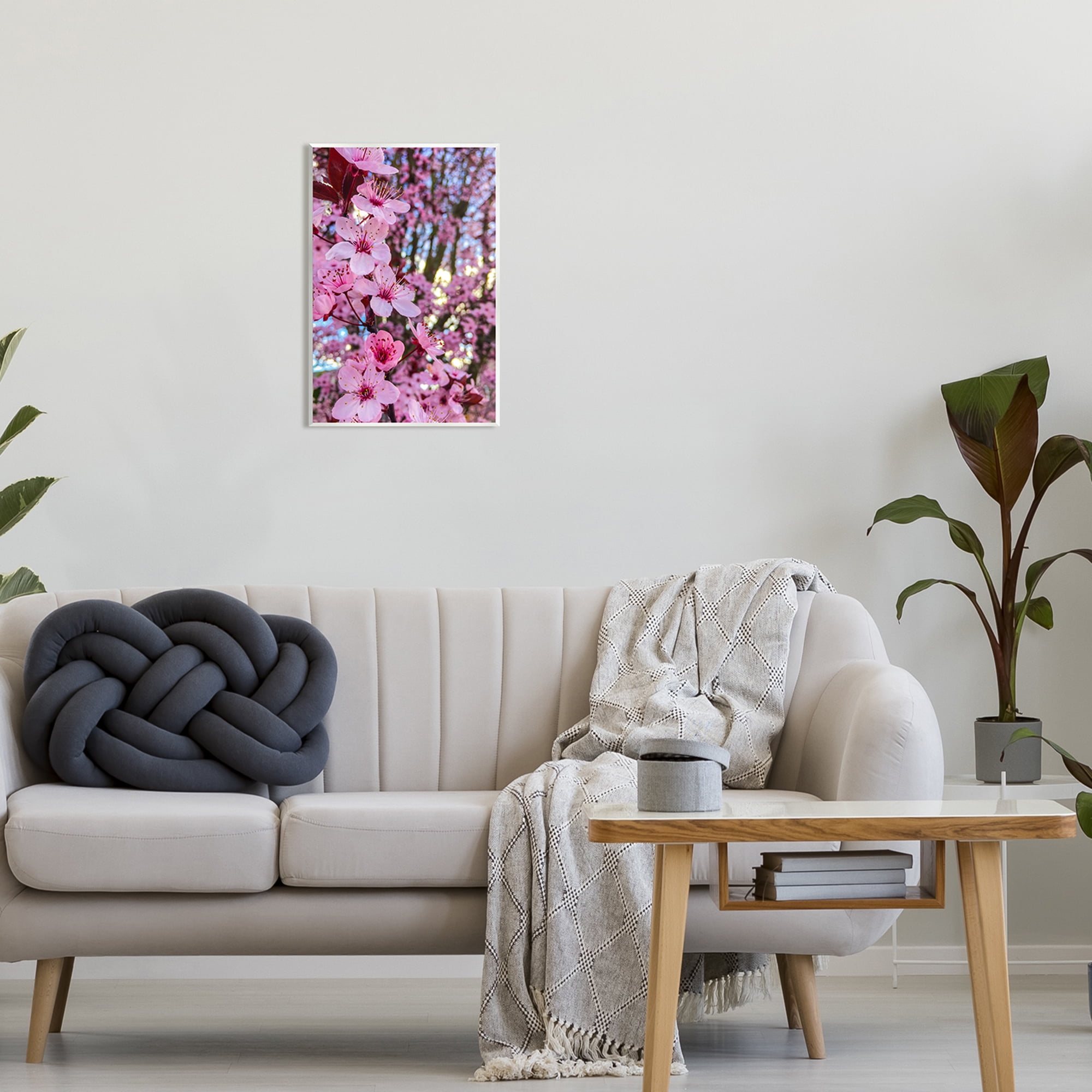 Stupell Spring Cherry Blossom Tree Nature Botanical & Floral Photography Wall Plaque Unframed Art Print Wall Art