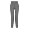 thumbnail image 4 of WIZUTIZ Womens Yoga Pants Classic Stylish Loose Jogger with Pockets Yoga Pants Elastic Stretch High Waist 7/8 Length Sweatpants Solid Trousers for Teen Girls Seamless Outdoor Gray, 4 of 5
