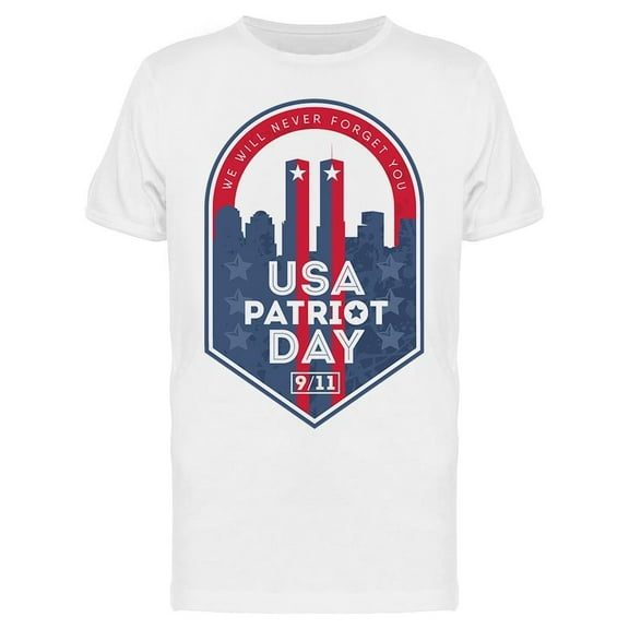 Usa, Patriotic Day. Banner T-Shirt Men -Image by Shutterstock, Male Small
