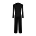 thumbnail image 6 of Haivin Women's 2 Piece Set Outfits Lounge Sets Ruched Short Sleeve Tops High Waisted Wide Leg Pants Tracksuit Sets, 6 of 9