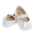 thumbnail image 6 of Yoyauz Baby Girl Mary Jane Shoes Anti Slip Rubber Sole Ballet Slippers Princess Dress Wedding Shoes Newborn Kids Shoes Toddler Shoes（0-12 Month）, 6 of 6
