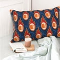 thumbnail image 4 of Balery American Football and Fire Flames Funda de Cojín Estampada, Regalos para Mujeres, Regalos de Amor para Ella, Regalos para Novia o Esposa, Funda de Almohada-20"x30", 4 of 6