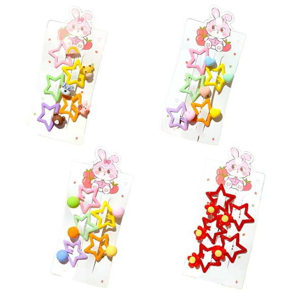 DESIGNICE 20Pcs Baby Hair Clips,2.73 X 1.95" Hair Pins,Candy Color Barrette Clips