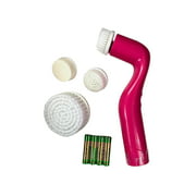 Pink Dermaluxe Advanced Cleansing System ( 1 Dermahandle, 4 attachments, & 4 AAA batteries)