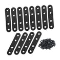 thumbnail image 2 of 12x Placas de reparación planas Soportes rectos Soportes rectos planos resistentes Soportes planos para reparación de muebles de madera Mesa de, 2 of 8
