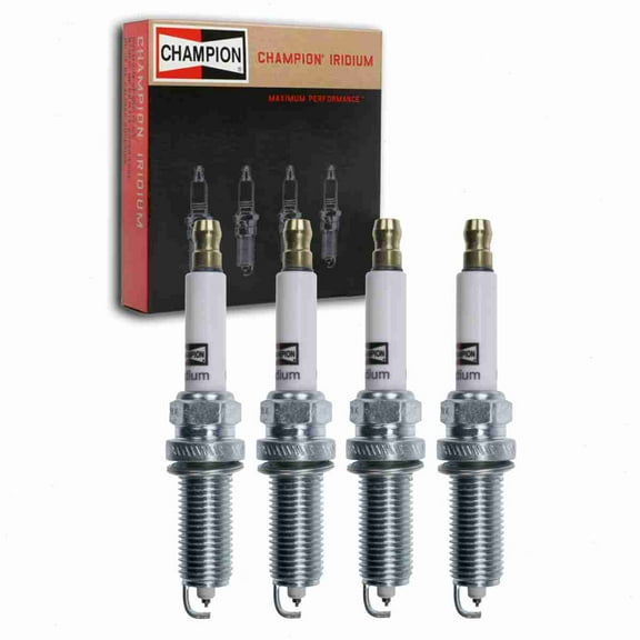 4 pc Champion 9410 Iridium Spark Plugs for 22401-CK81B PLZKAR6A11 REA12WMPB4 Ignition Wire Secondary Fits select: 2020-2022 TOYOTA RAV4, 2018-2022 TOYOTA CAMRY