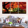 thumbnail image 3 of 3 Pcs Impression sur Toile Forêt d'Érable Art Mural pour Décoration Intérieure, 3 of 8