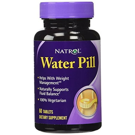 Natrol Comprimés de pilule d'eau, 60-Count