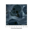 thumbnail image 4 of Rwraps Skull and Bones Blue Decomposition Gloss Vinyl Film Wrap 59in x 12ft Vinyl Vehicle Car Film, 4 of 9
