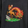 thumbnail image 3 of Bambi - Too Cute - Women's Lightweight French Terry Long Sleeve Shirt, 3 of 5