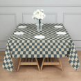 thumbnail image 3 of Navy and Beige Checkerboard Pattern Square Tablecloth,Waterproof Square Table Cover,Wipeable Spillproof Washable Table Cover for Home Kitchen Party Decor 42"X42"(107x107cm), 3 of 6