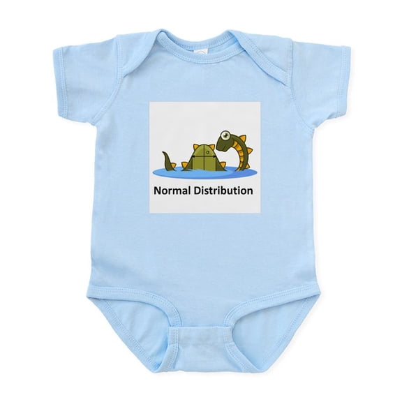 CafePress - Normal Distribution Infant Bodysuit - Baby Light Bodysuit, Size Newborn - 24 Months