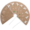 thumbnail image 6 of Joyin 48in Burlap Reindeer Tree Skirt, 6 of 7