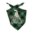 thumbnail image 2 of Tvtnvo Pet Christmas Classic Tartan Plaid Bandana Scarfs Dog Clothes Pet Clothes for Holiday Costume Gift Soft Fabric Easy Suit for Small Medium Large Pets Green, 2 of 6