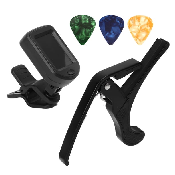 Juego de capo de guitarra, afinador de púas de capo de guitarra, afinador de púas de capo de guitarra, kit de afinador de guitarra meticulosamente diseñado