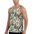 thumbnail image 2 of KLL Palm Trees and Tropical Print Men's Muscle Gym Workout Stringer Tank Tops Bodybuilding Fitness T-Shirts Tank Tops Men-X-Large, 2 of 7
