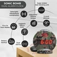 thumbnail image 4 of Despertador Sonic Bomb Dual con Bed Shaker Camouflage, 4 of 8
