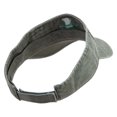 thumbnail image 3 of Frog Footprints Embroidered Washed Pigment Dyed Cotton Twill Visor - Olive OSFM, 3 of 5