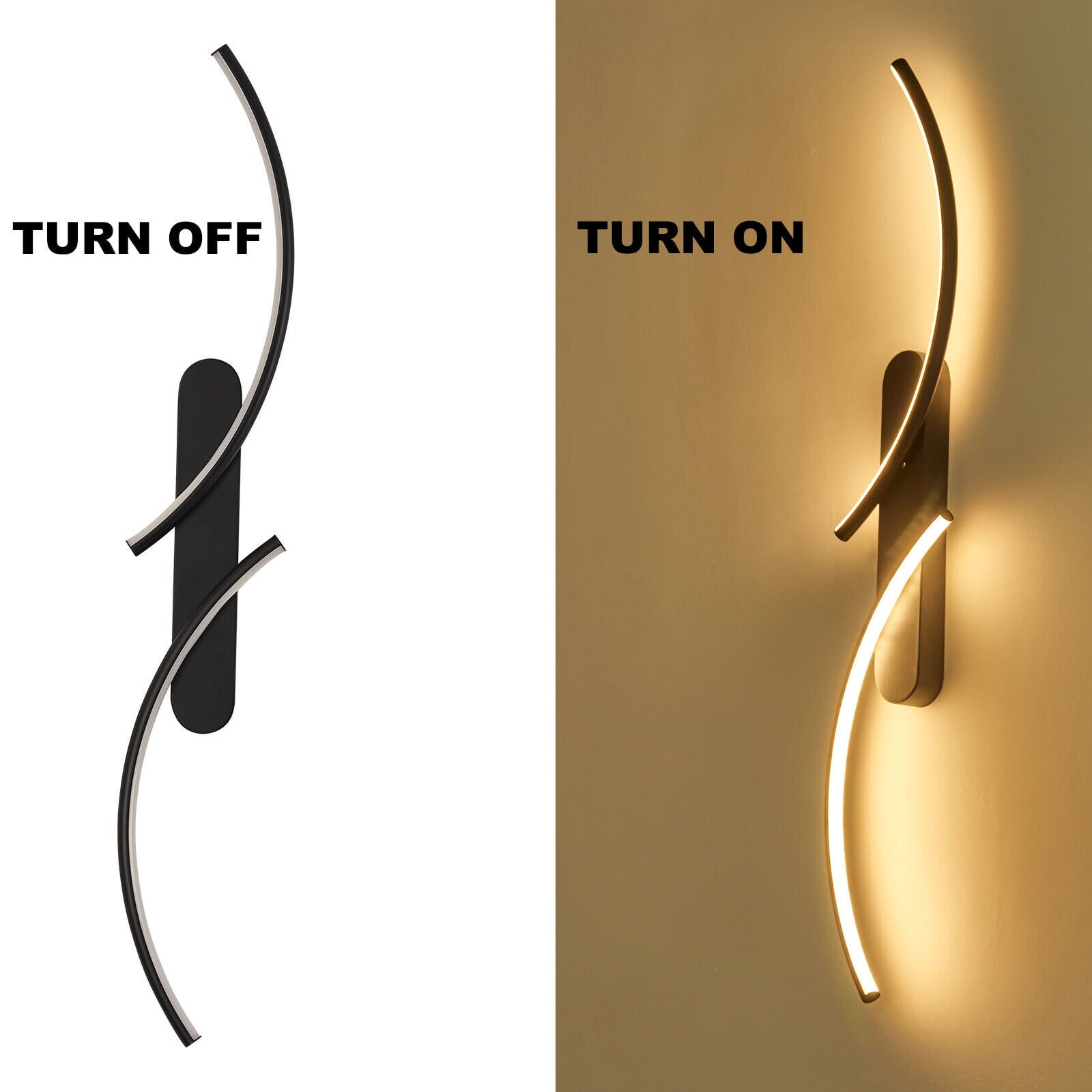Modern 3000K LED Wall Lights Exterior Wall Light Lamp Fixture for Porch Bedroom